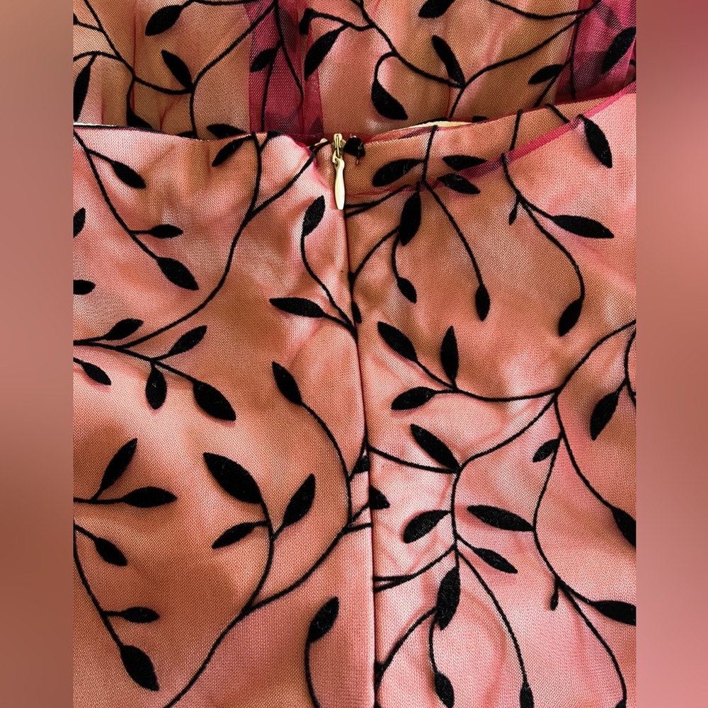 Ball Gown Red Chiffon Floor Length - image 4